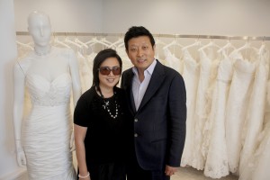 Casablanca Bridal owners Gloria and Kevin Wu. Photo by Christopher Trela.