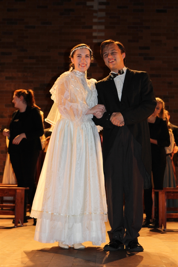 The cast performing "Our Town"