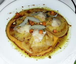 Pumpkin ravioli