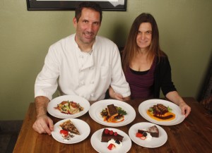 Sliding Door owner-chef Kevin Cahalan and co-owner Natalie Sarle 