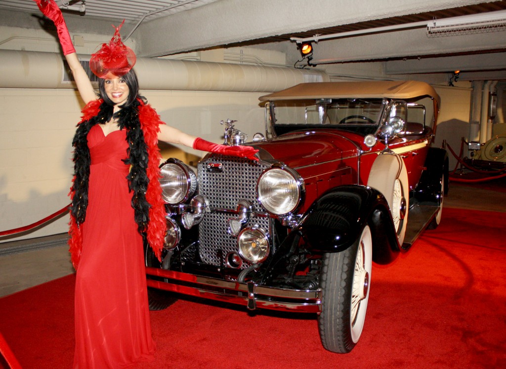 Roaring 20s flapper girls and vintage autos were all part of the festivities at the F&M Bank opening