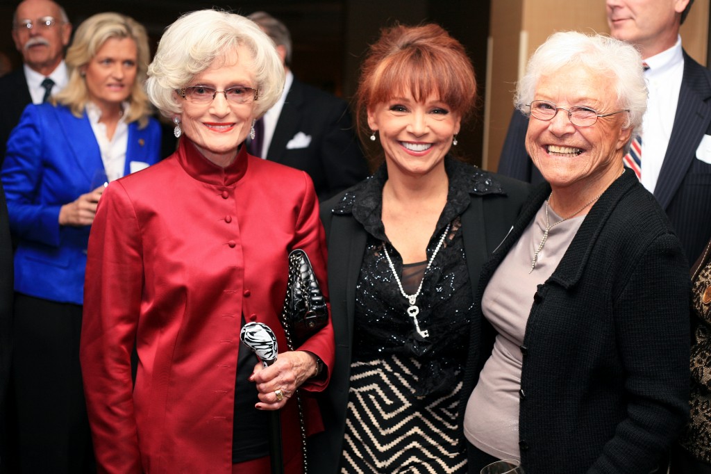 (left to right) SUNshine Award winner, retired state Senator, Marian Bergeson, Orange County Register columnist, Barbara Venezia and former mayor Evelyn Hart.