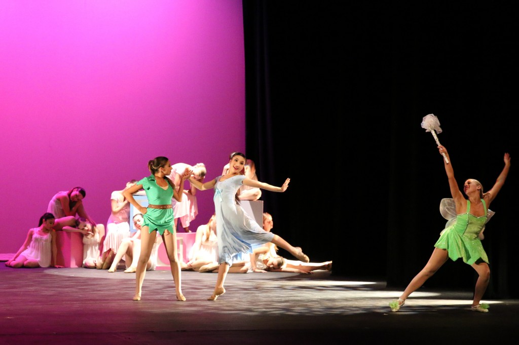 CdM student dancers perform a sneak peek of the opening number for “Off to Neverland… Dancing in the Stars,” during the University High School Dance Invitational in January. — Photo courtesy Orchesis Dance Company