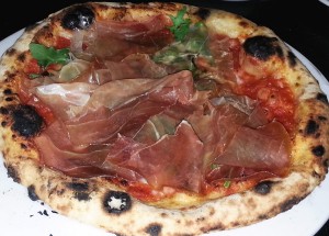 Prosciutto pizza with parma ham