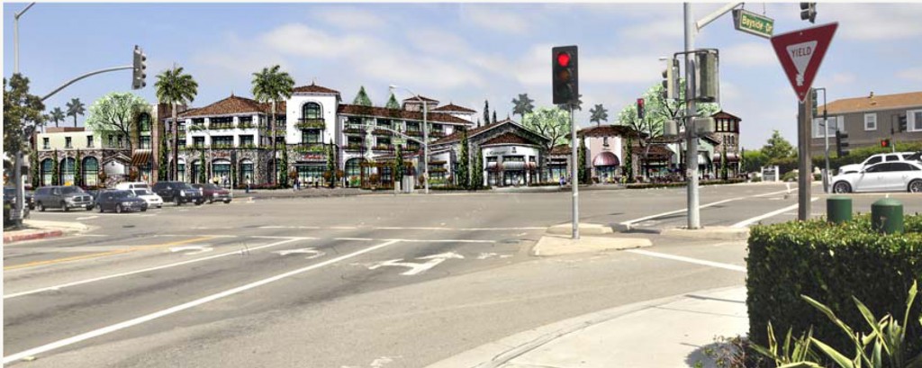 Conceptual art of the proposed project, as seen from PCH and Bayside.