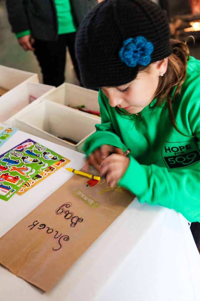 A child enjoys an activity at Camp Project Hope.