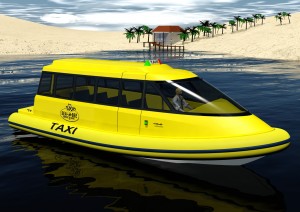 On Tuesday, the City Council considered Mayor Rush Hill’s initiative to evaluate the idea of a water taxi in the harbor. Hill used this photo as an example during his presentation and announcement of the idea at the annual Mayor’s Dinner on Feb. 7.  — Courtesy City of Newport Beach.