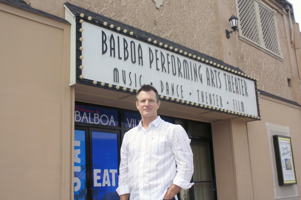 Steve Beazley in front of the Balboa Theater