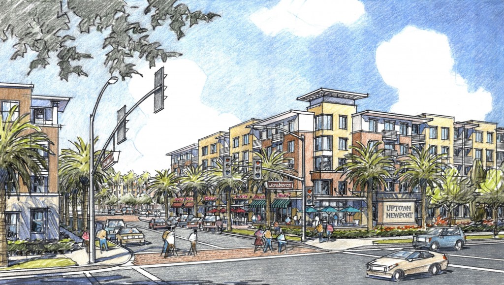 Artists rendering of Uptown Newport Village