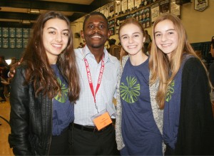 (from left to right) Niki Monjab, Daniel Okabe, Megan Ames, Emily Ames