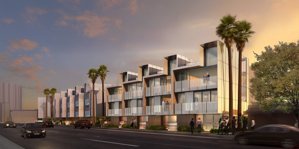 An artist’s rendering of the Lido Townhouses. — Photo courtesy Shubin + Donaldson Architects