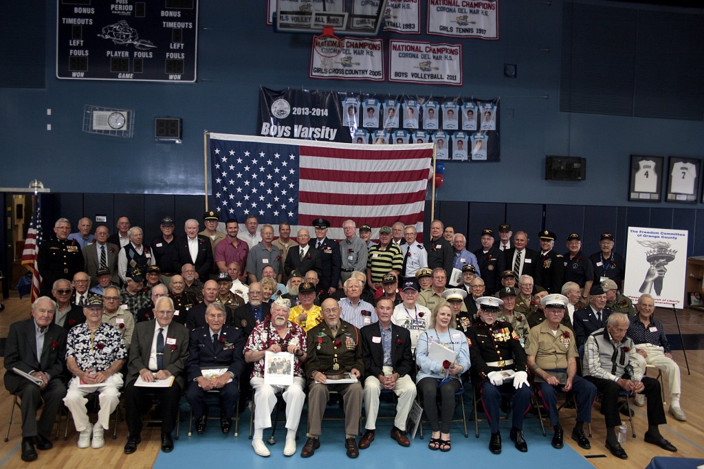 The veterans pose for a group photo. — Photo by Arthur Pascal