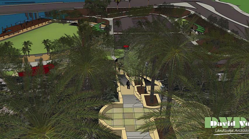 An artist’s rendering of one possible version of Lower Castaways. — Photo courtesy city of Newport Beach