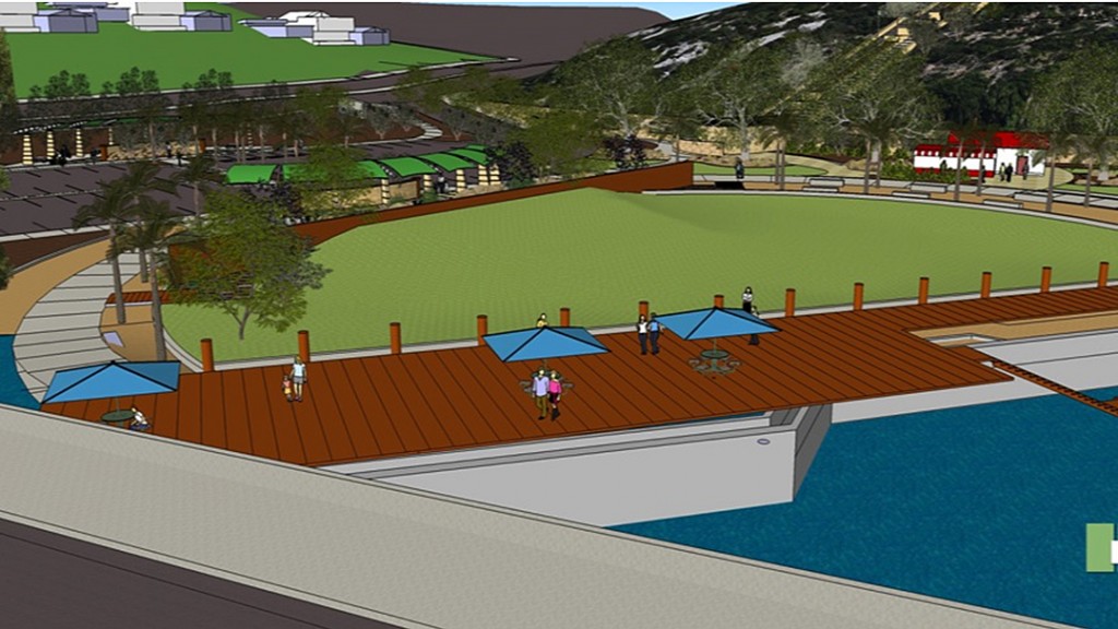 An artist’s rendering of one possible version of Lower Castaways. — Photo courtesy city of Newport Beach