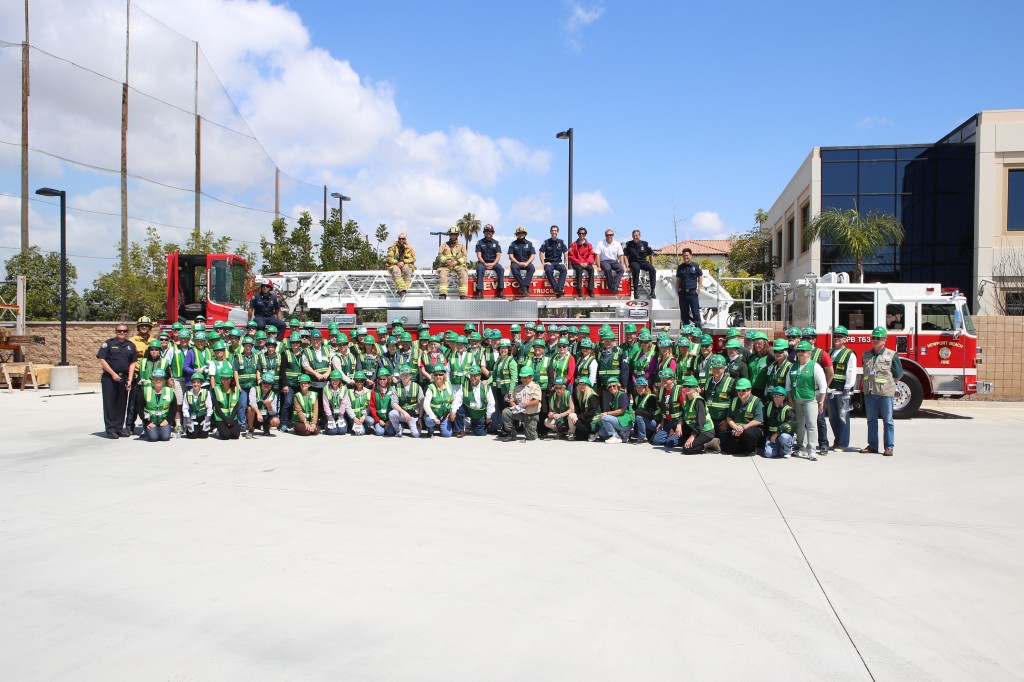 Participants and NBFD staff pose for a group photo on Saturday.