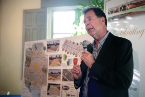 Dan Herman of Rabben/Herman Design Office discusses the flower mosaic design project. 