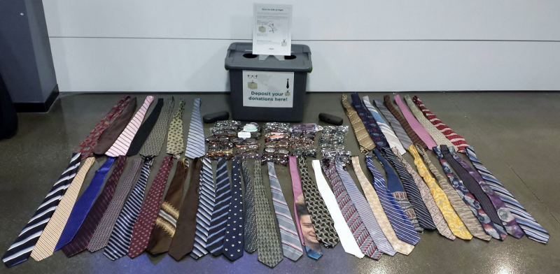 Newport Beach resident Danny Livingston collected nearly 50 sets of neckties and eyeglasses through his workplace, Irvine-based solar company ecoSolargy, and from friends and family, to be donated to the needy in Honduras. — Photos courtesy ecoSolargy