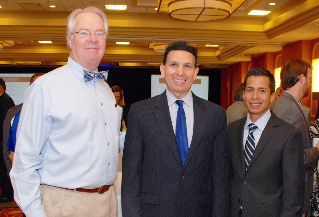 Rusty Kennedy, CEO of OC Human Relations, Al Mijares, Ph.D., Orange County Superintendent of Schools, and Sergio Contreras, senior manager of education at Orange County United Way.