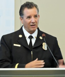 Newport Beach Fire Chief Scott Poster — Photo by Richard Simon ©