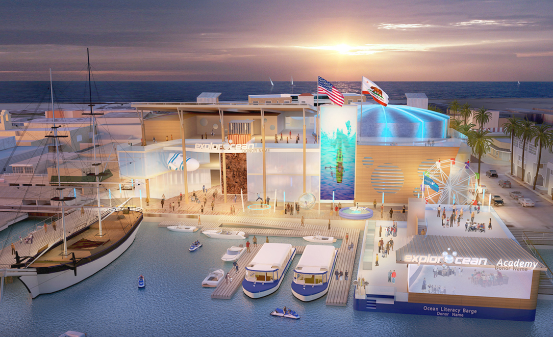 Artist rendering or new facility — Courtesy ExplorOcean ©