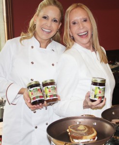 Celebrity Chef Jamie Gwen, shown here with Lana Sills, executive producer of the "Food & Wine with Chef Jamie Gwen" radio show.