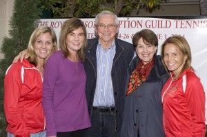 Kick Off Party Chair Cathy Eusey, Heidi, Roy and Joy Emerson, President Laurie Moroch