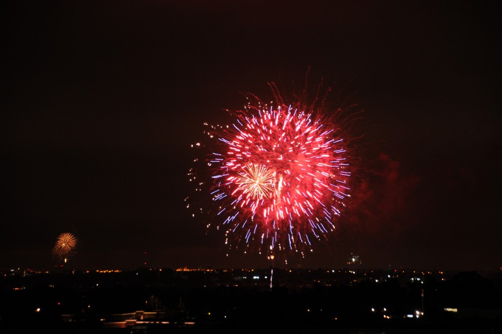 Fireworks over Newport
