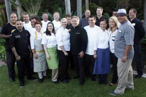 The chefs at the Wine & Food Festival media preview pose for a group photo