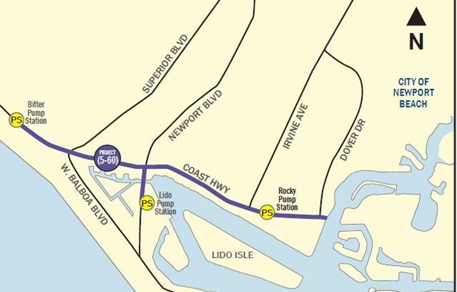 Map of Mariner’s Mile — Photo courtesy city of Newport Beach ©