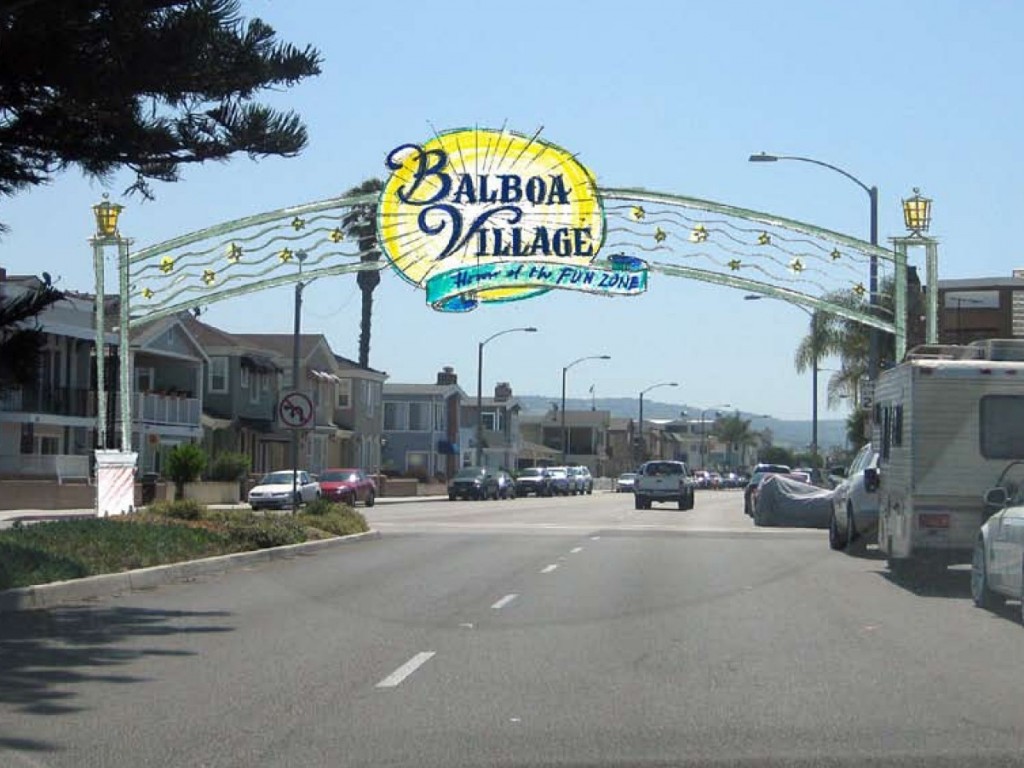 An artist's rendering of the welcome sign. — Photo courtesy city of Newport Beach ©