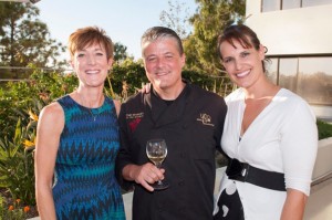 Celia Wheeler, Executive Director for March of Dimes Orange County; Lead Chef Yvon Goetz of The Winery Restaurant & Wine Bar; and Shauna Bradley, Director of Fundraising for March of Dimes Orange County