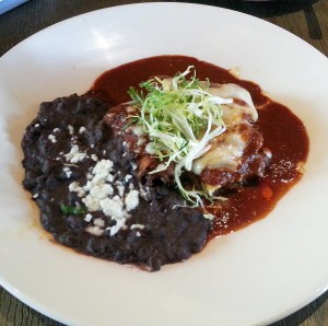 Short rib enchilada at Red O