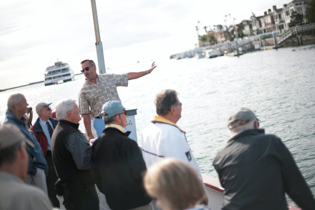 Commissioner Paul Blank talks about issues facing the harbor.    — Photo by Sara Hall