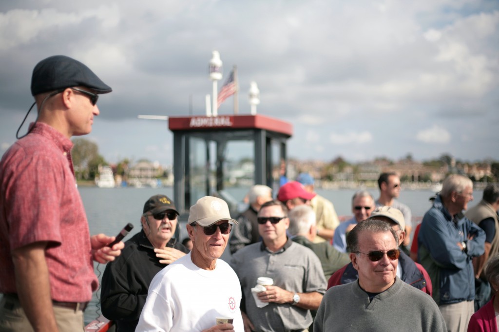 Harbor Resources Manager Chris Miller talks about projects concerning the harbor.  — Photo by Sara Hall