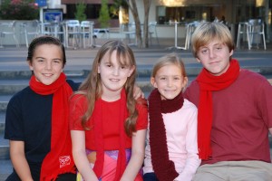 Local kids Maximos Harris, Zoe Hebbard, Aoife McEvoy, and Mitchell Huntley have roles in ‘A Christmas Carol’