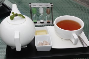 Tea service at W Cafe