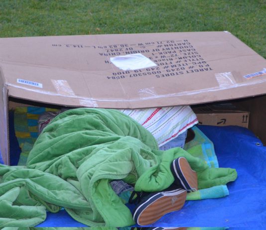 Solidarity Sleep Out at Vanguard University in conjunction with Global Center for Women & Justice