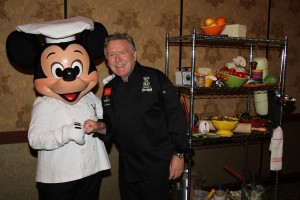 Chef Pascal Olhats of Café Jardin and Chef Mickey Mouse