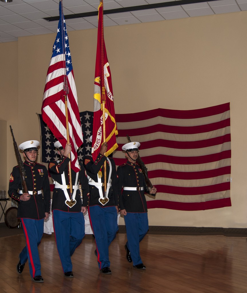 Presentation of the colors. — Photo by Lawrence Sherwin ©