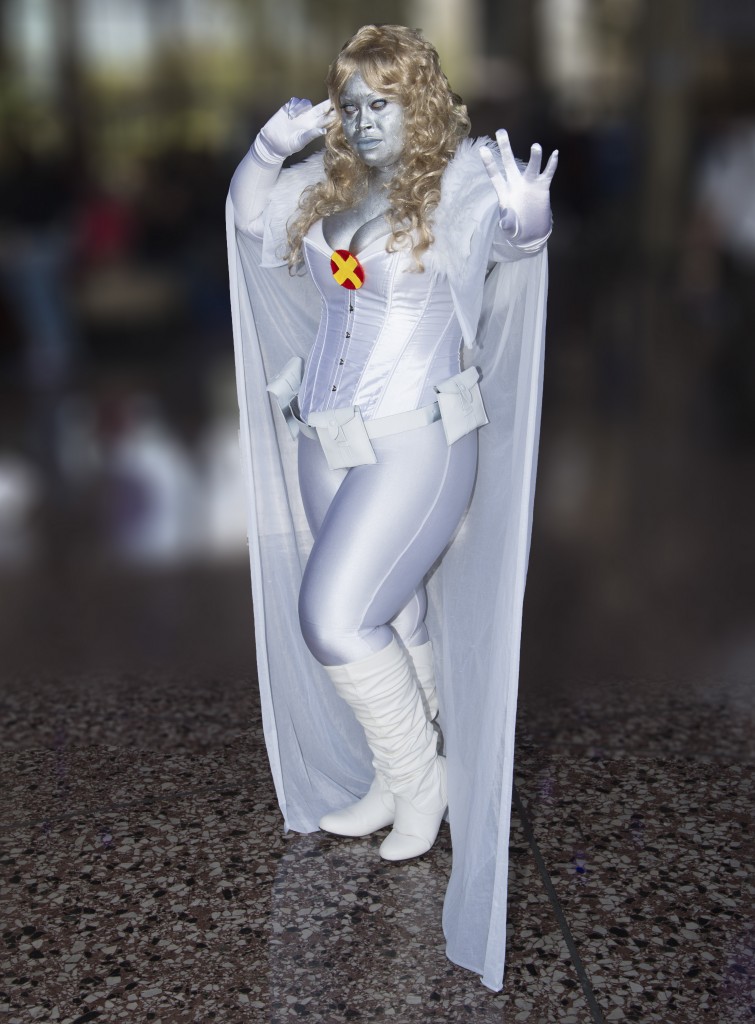 A woman dressed up at the Long Beach Comic Expo. — Photo by Lawrence Sherwin ©