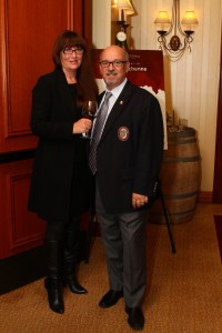 Theresa Jordan and Michael Jordan (Master Sommelier and wine curator of Napa in Newport) 