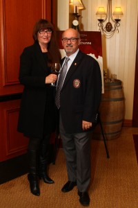 Theresa Jordan and Michael Jordan (Master Sommelier and wine curator of Napa in Newport)