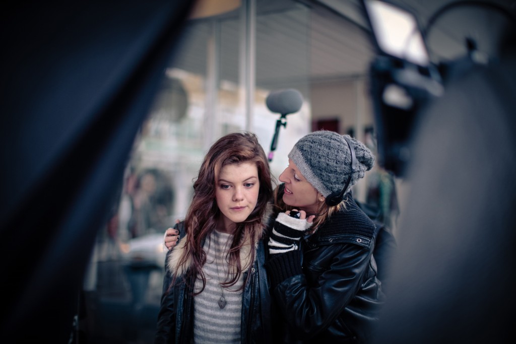 ‘The Sisterhood of Night’ Director Caryn Waechter (right) talks to a cast member. — Photo courtesy ‘The Sisterhood of Night’' ©