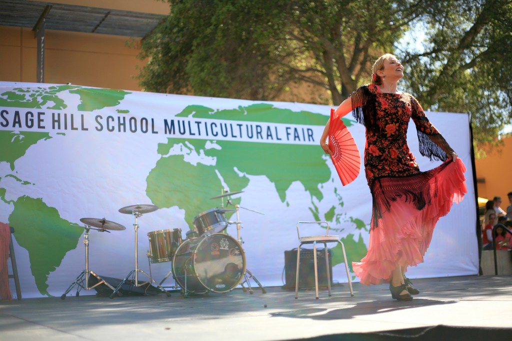 Guest dancer Susana Elena performs the flamenco Saturday at the 14th Annual Sage Hill Multicultural Fair.  — Photo by Sara Hall ©