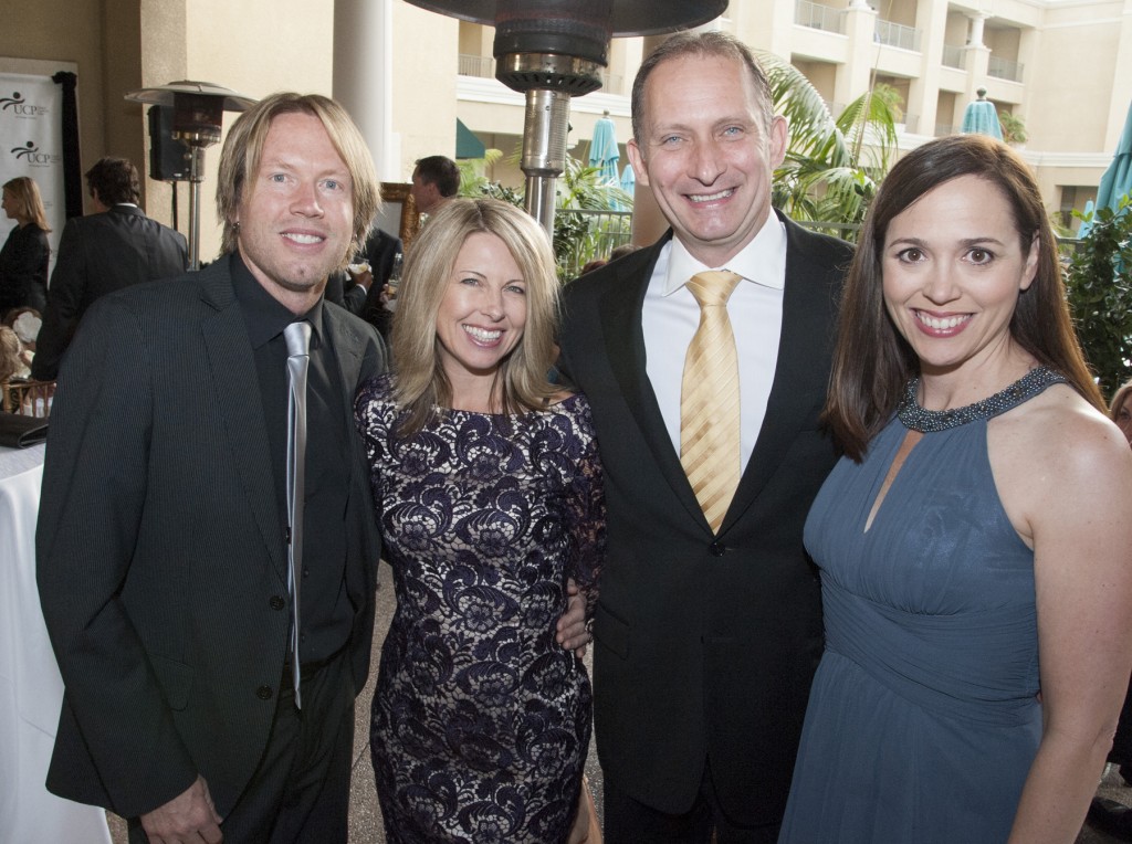 Marc and Lori Seal with Brian and Michele and Michele Maryott — Photo courtesy of United Cerebral Palsy of Orange County ©