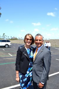 Newport Beach City Councilman, Tony Petros, with his wife and Harbor Day School alumna, Kristen Petros. — Photo courtesy Harbor Day School 