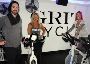 GRIT co-owner and instructor Matt Bourne, GRIT co-owner and instructor Marisa Wayne, GRIT General Manager and instructor Dani Wellbrock-Gallinger. Photo credit: Christopher Trela