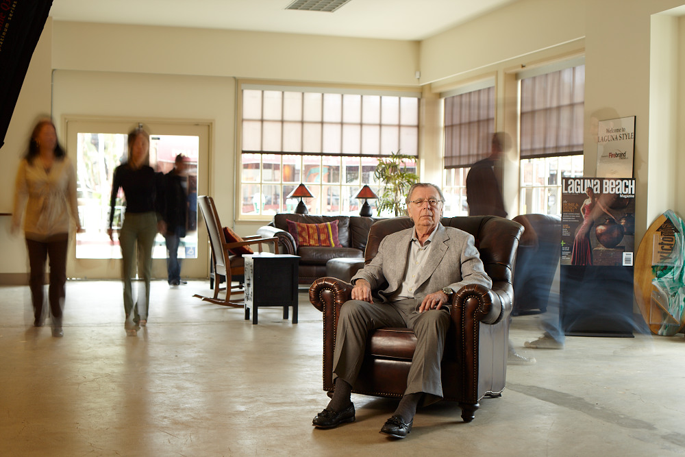 Allan Simon in Firebrand's Laguna Beach office.  — Photo by Sean Armenta ©