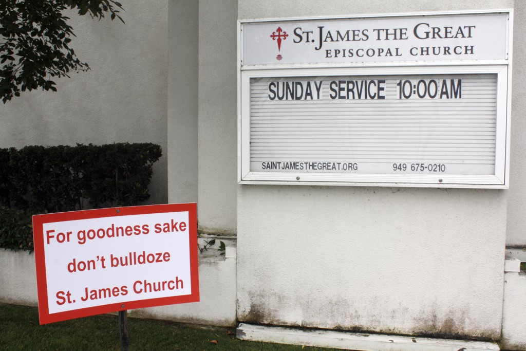 St. James Church sign — NB Indy photo ©