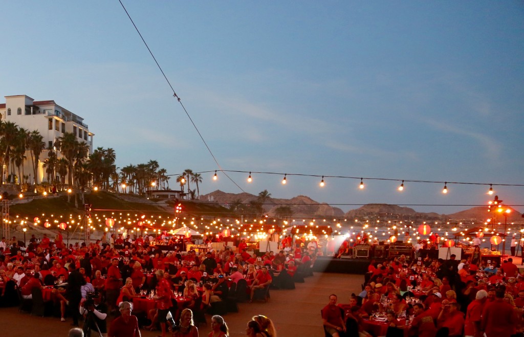 More than 600 philanthropists at the 19th annual Stars & Stripes fishing, golfing and music tournament in Mexico.